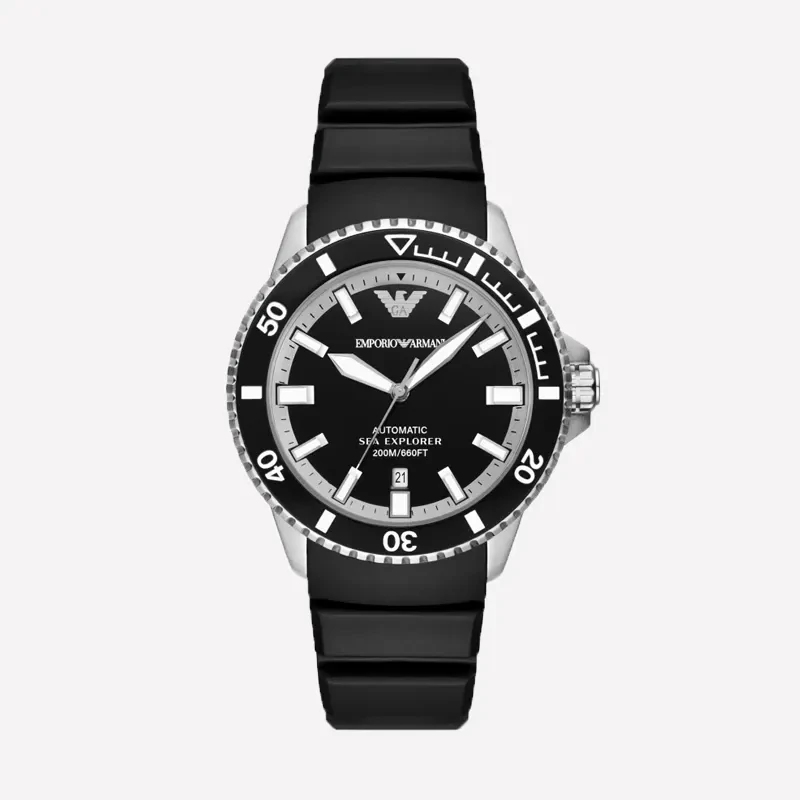 Emporio Armani Automatic Black Dial Men’s Watch- AR60078